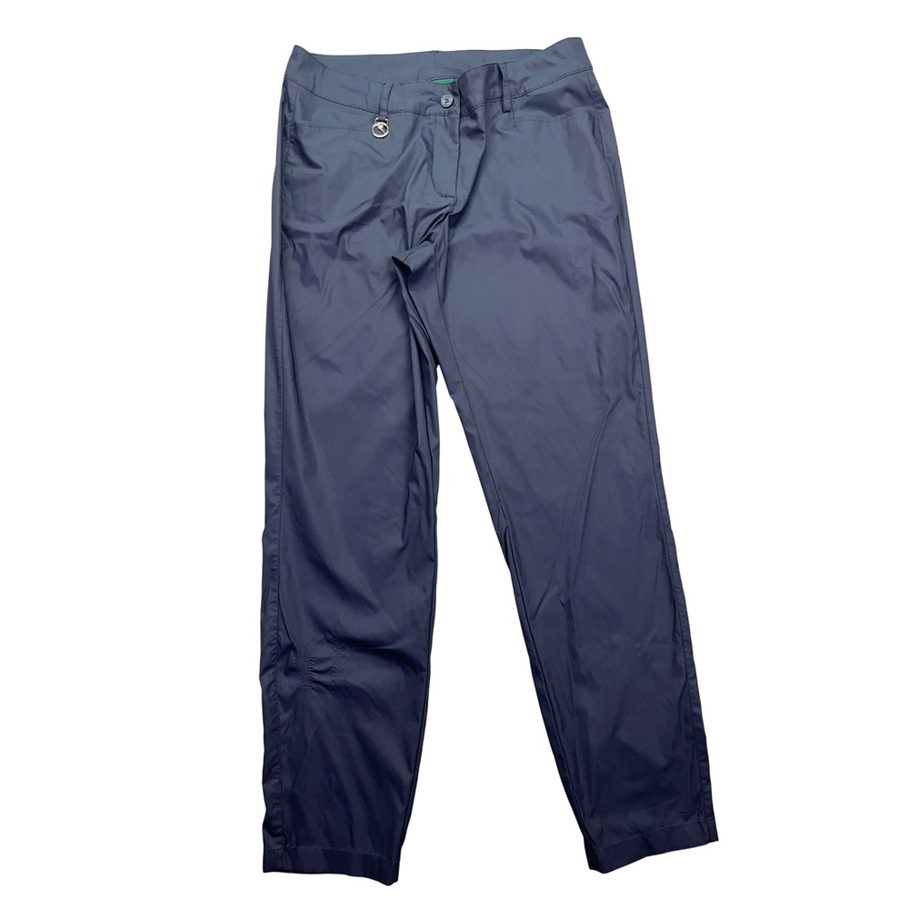 Chervo Golf Pants Cropped Lightweight Blue Trousers Size 44 Fits 29.5"